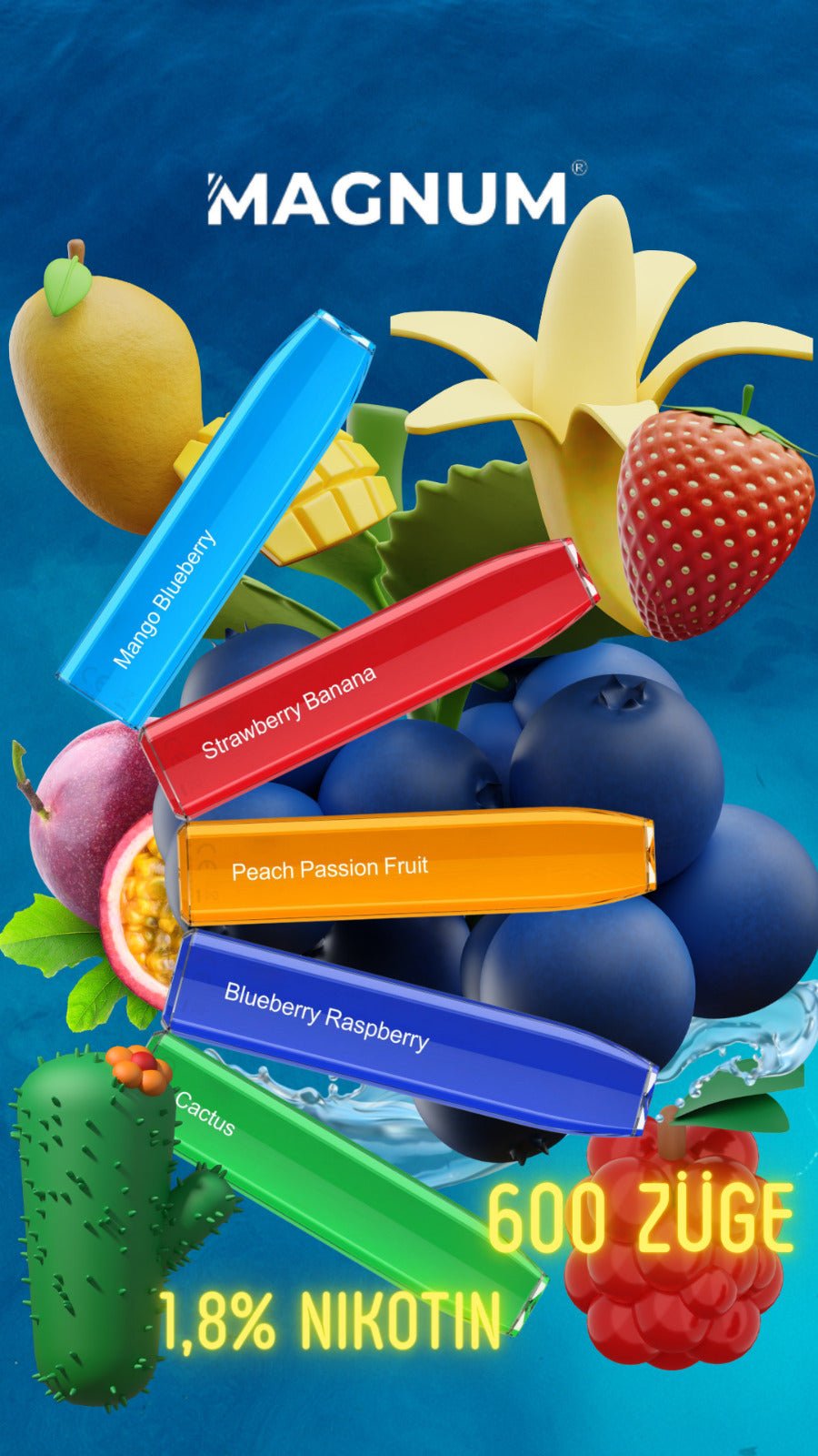 MAGNUM EINWEG ZIGARETTE - Mango Blueberry